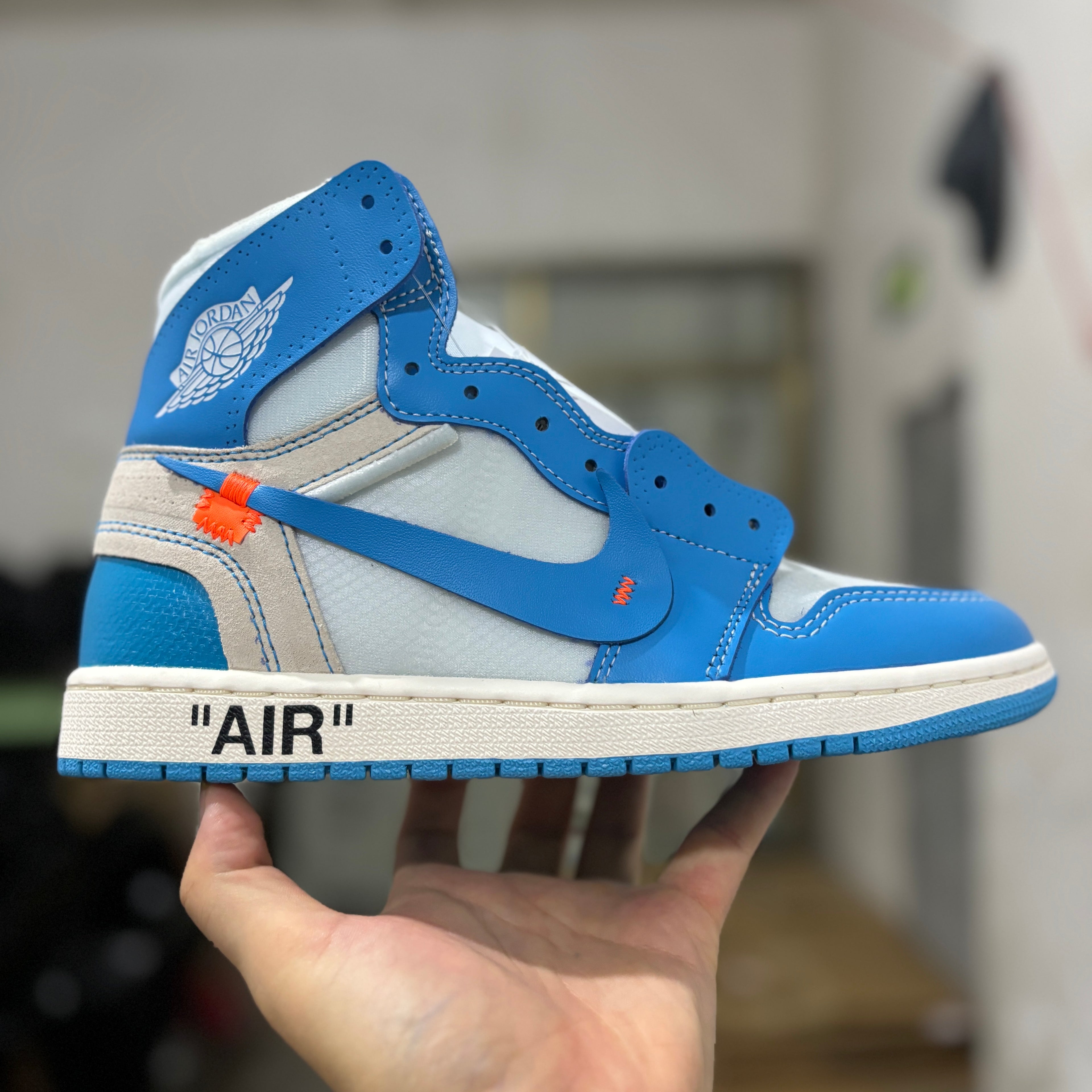 Jordan 1 high top blue off white