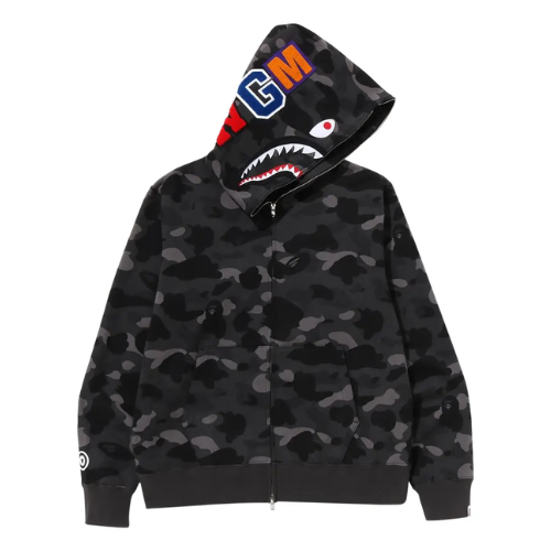 Bape hoodie camo black