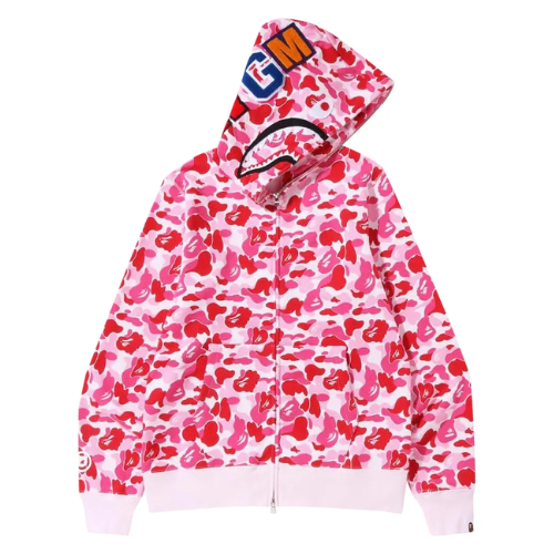 Bape hoodie camo pink