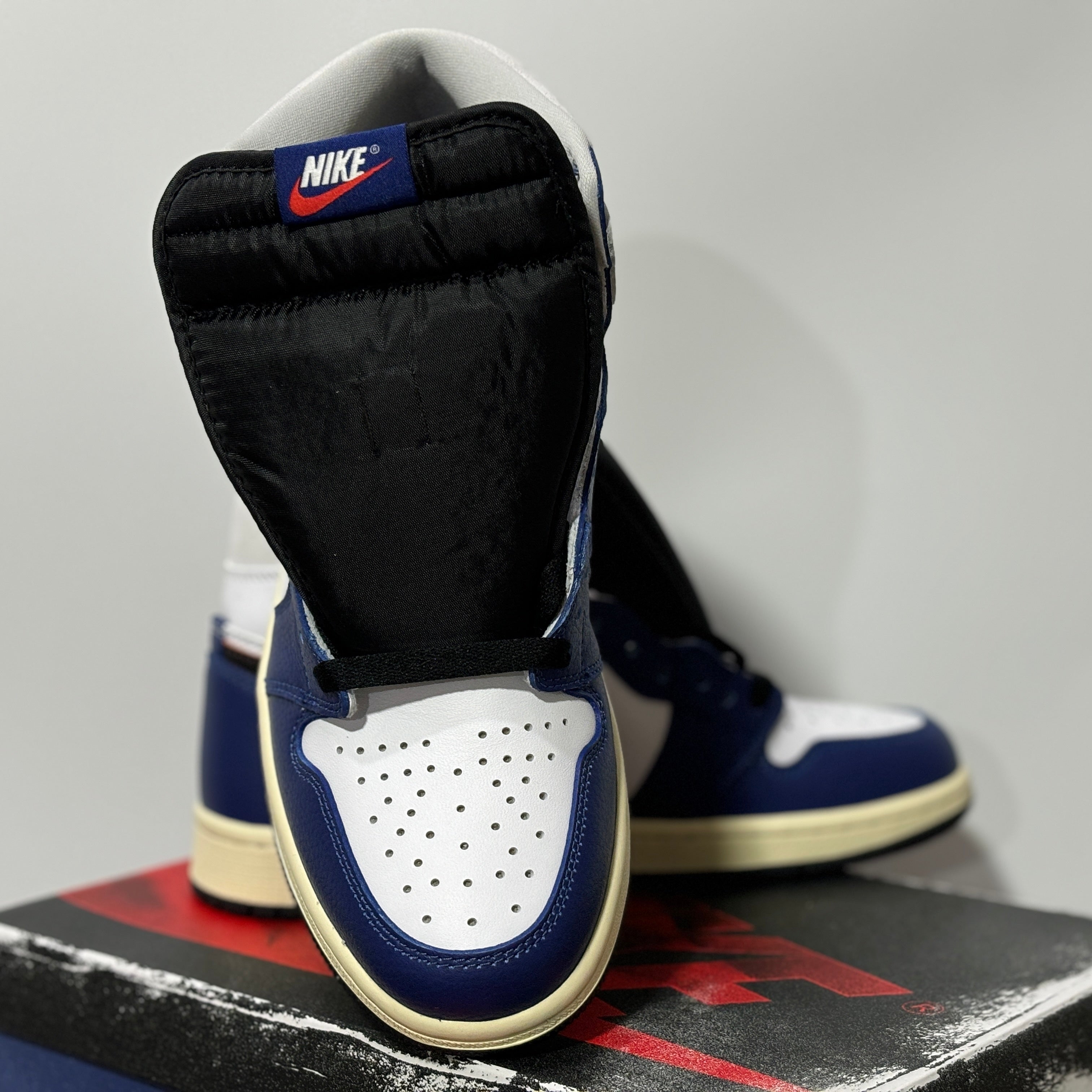 Jordan 1 high retro blue white grey