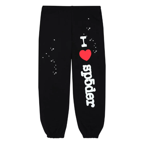 spyder pants black love spider
